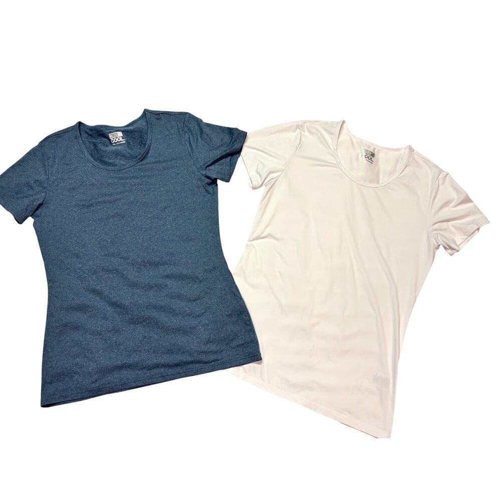 32 Degrees Cool | 2 Pack Women's Medium Short Sleeve Athletic Gym Yoga Shirt